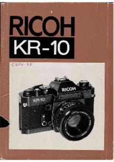 Ricoh KR 10 manual. Camera Instructions.